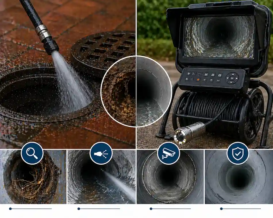Drain Jetting + CCTV Inspections