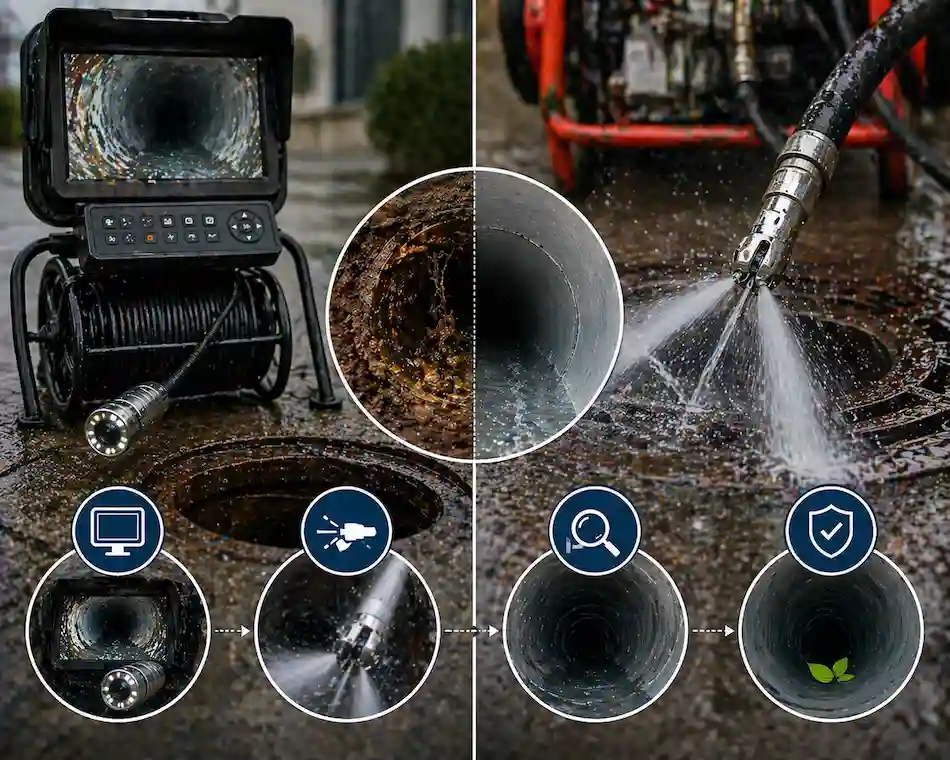 Industrial CCTV and Jetting Synergy